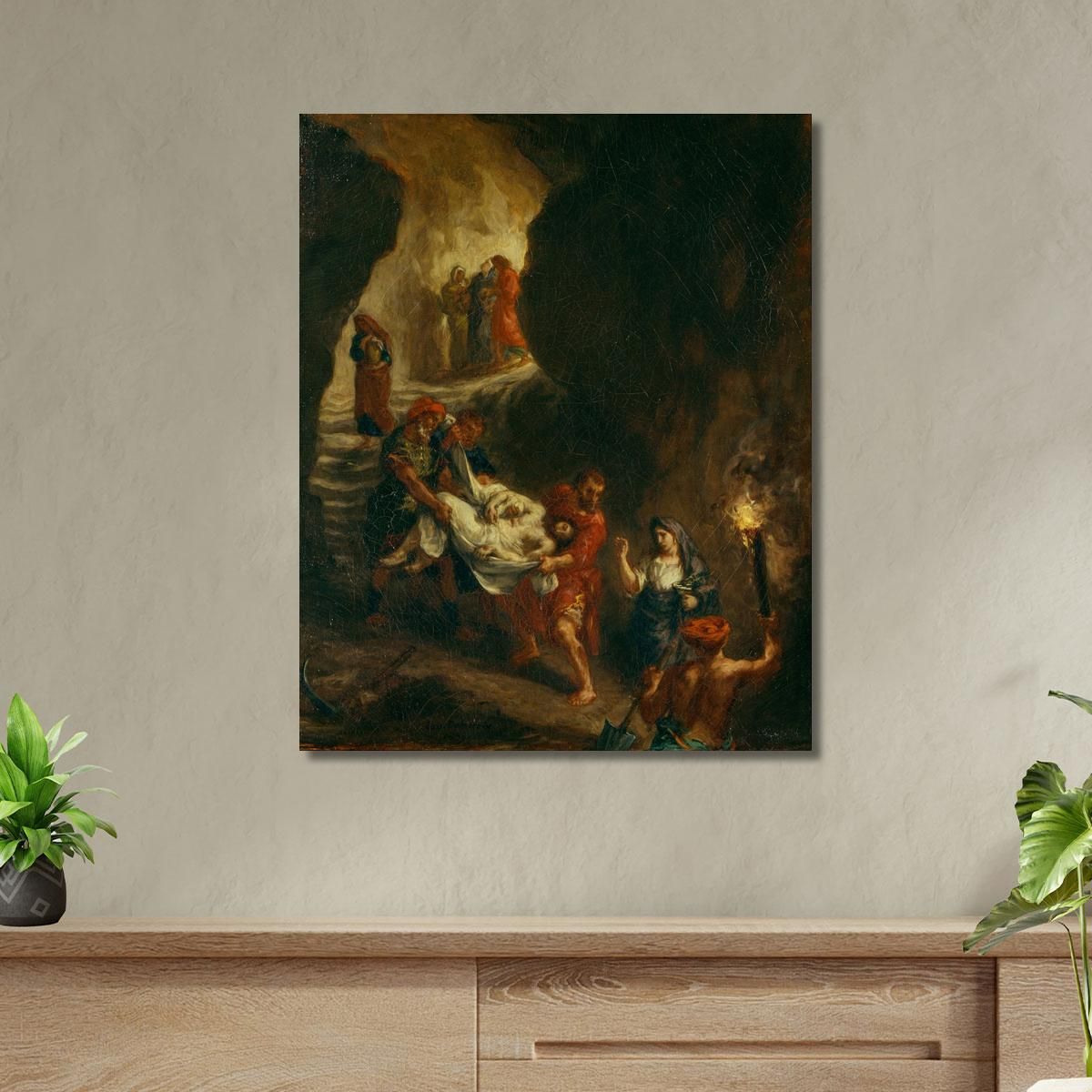 Christ Carried Down To The Tomb Eugène Delacroix edx18 canvas print 