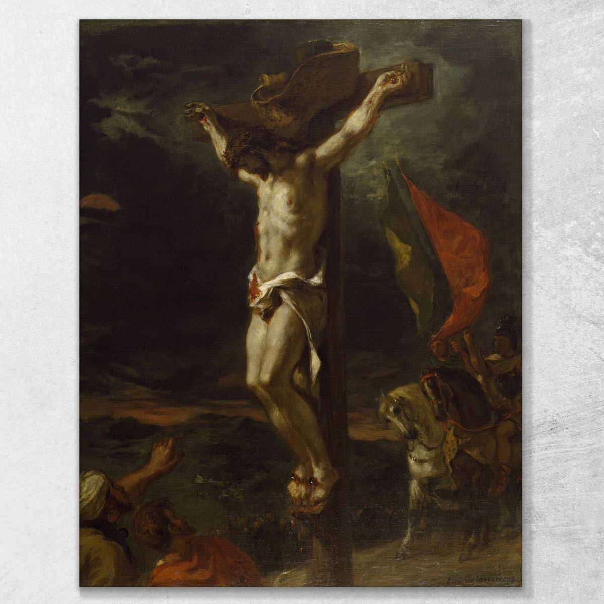 Christ On The Cross Eugène Delacroix edx19 canvas print 