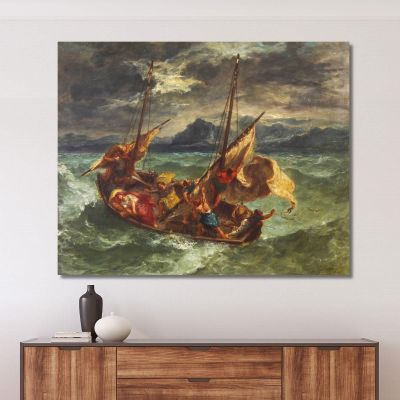 Christ On The Sea Of Galilee 1854 Eugène Delacroix edx20 canvas print 