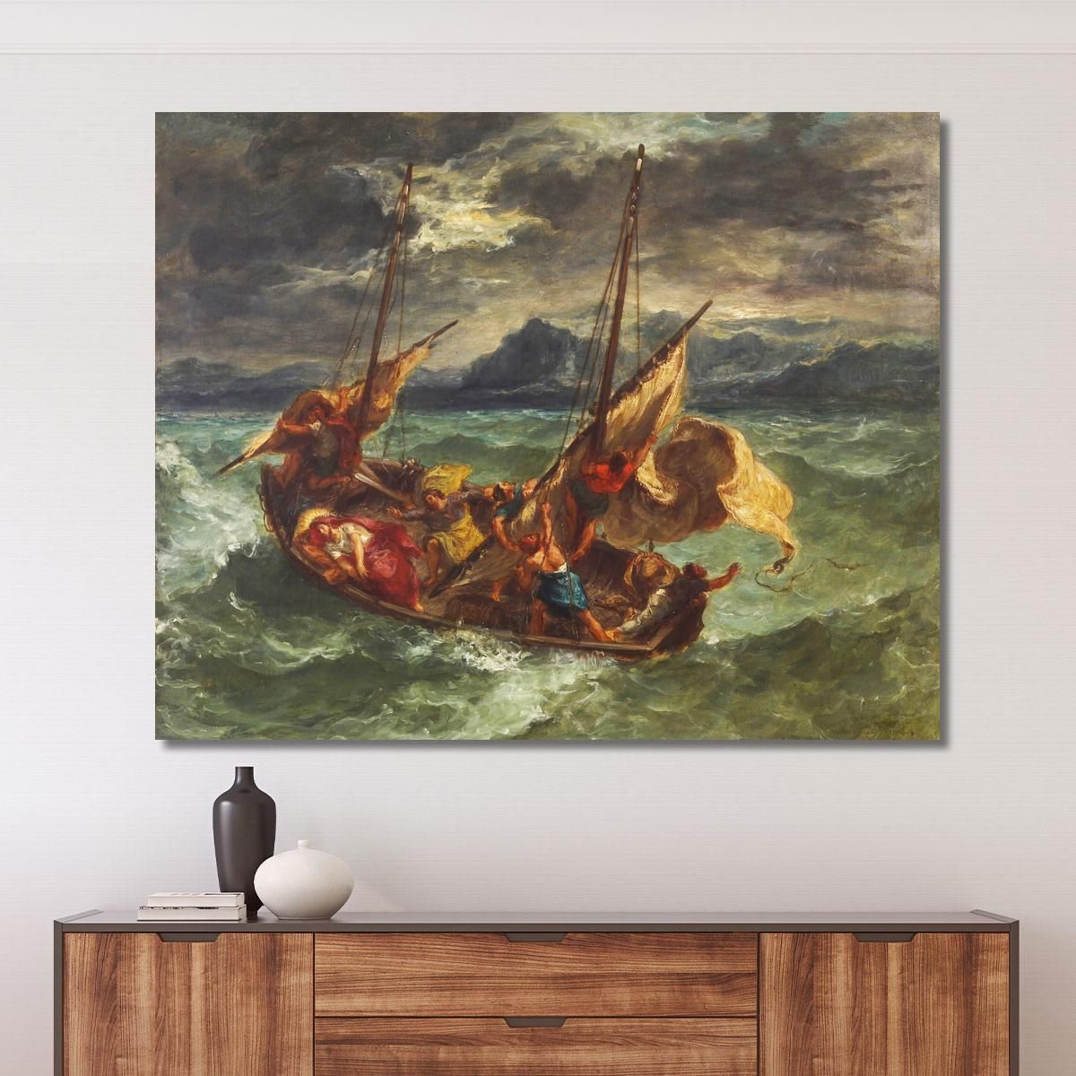 Christ On The Sea Of Galilee 1854 Eugène Delacroix edx20 canvas print 
