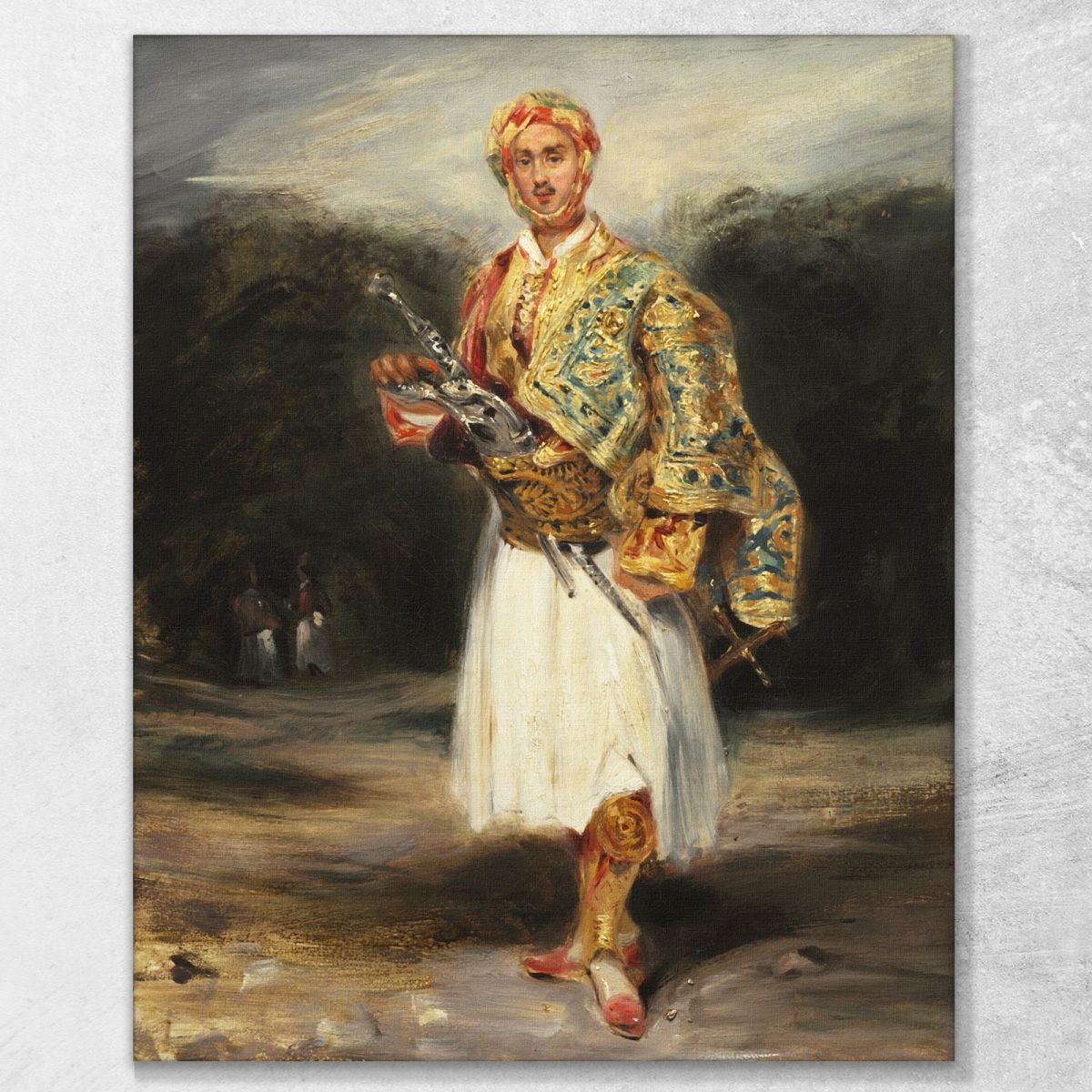 Count Demetrius Of Palatine In Suliot Costume Eugène Delacroix edx26 canvas print 