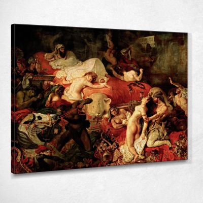 Death Of Sardanapalus Eugène Delacroix edx27 canvas print 