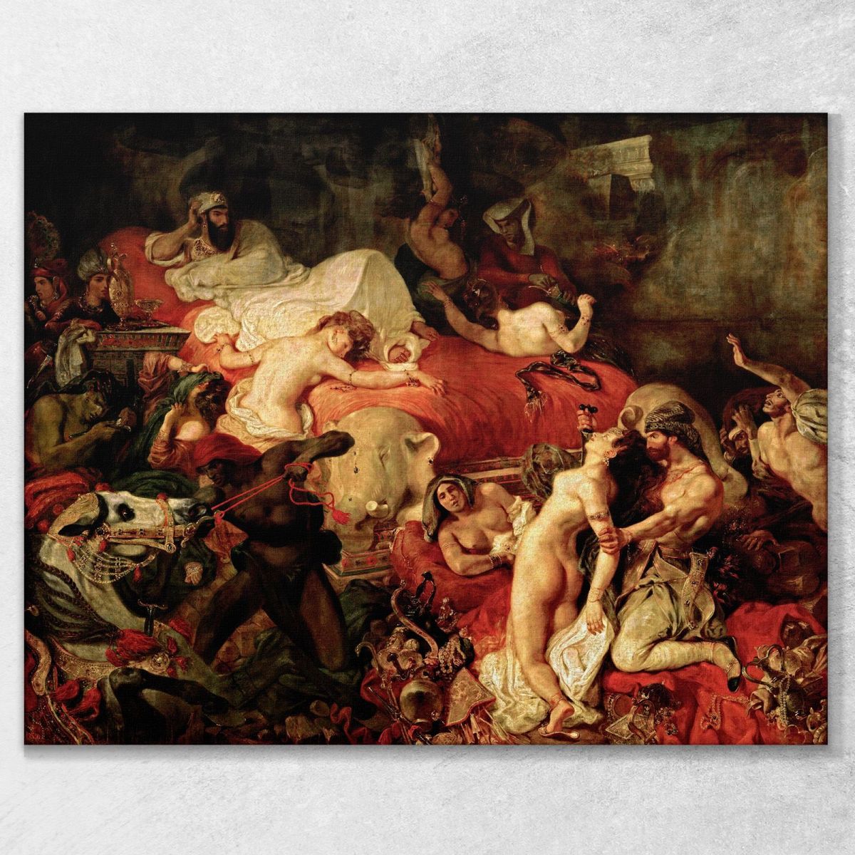 Death Of Sardanapalus Eugène Delacroix edx27 canvas print 
