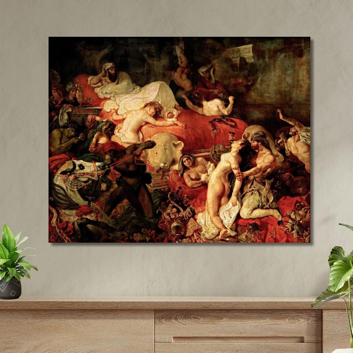 Death Of Sardanapalus Eugène Delacroix edx27 canvas print 