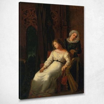 Desdemona And Emilia Eugène Delacroix edx29 canvas print 
