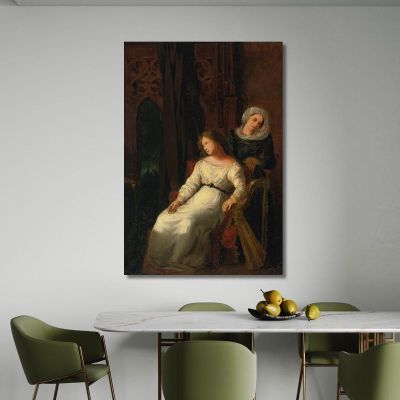 Desdemona And Emilia Eugène Delacroix edx29 canvas print 