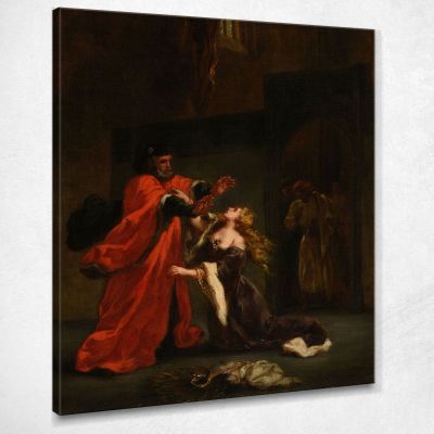Desdemona Cursed By Her Father Eugène Delacroix edx30 canvas print 