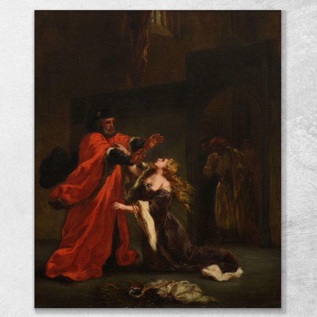 Desdemona Cursed By Her Father Eugène Delacroix edx30 canvas print 