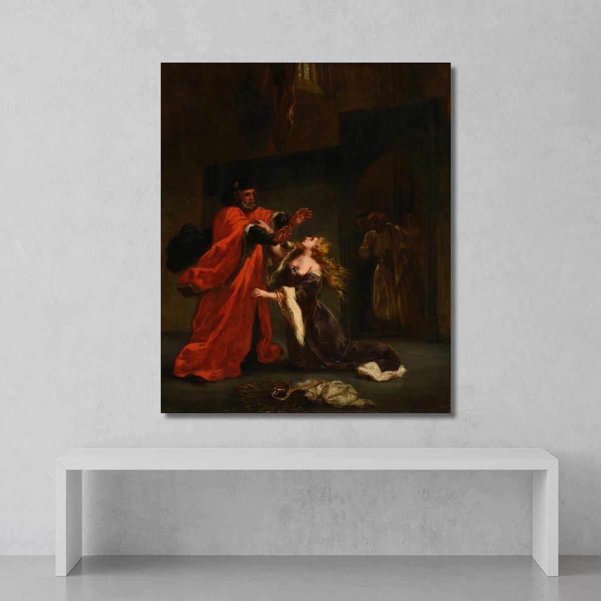 Desdemona Cursed By Her Father Eugène Delacroix edx30 canvas print 
