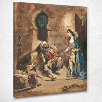 Episode From The Corsair By Lord Byron Eugène Delacroix edx33 canvas print 