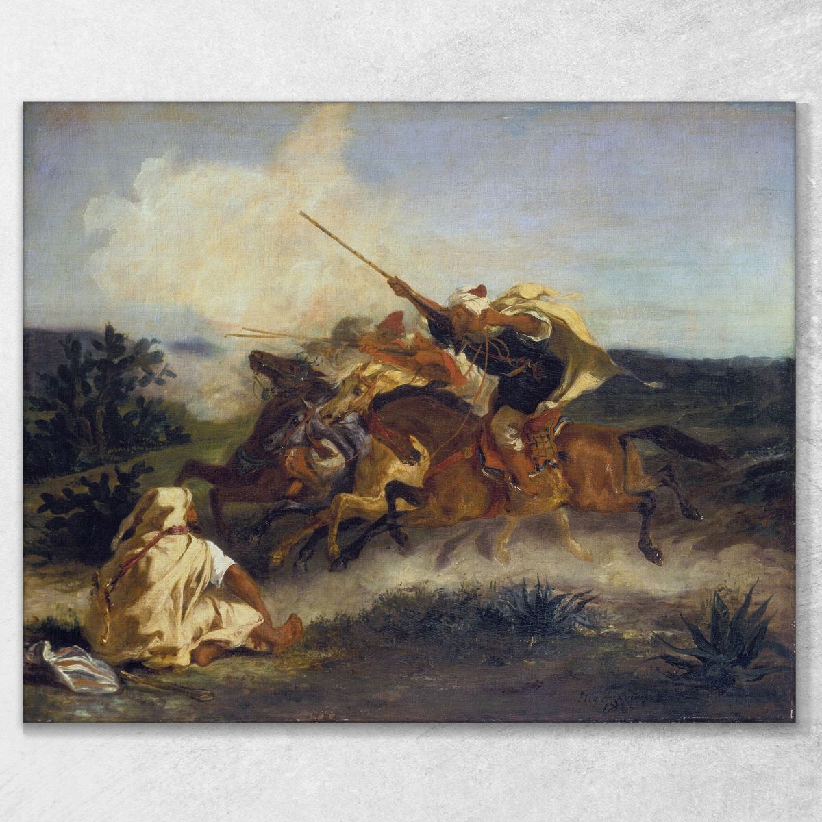Arab Fantasy Eugène Delacroix edx38 canvas print 