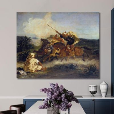 Arab Fantasy Eugène Delacroix edx38 canvas print 