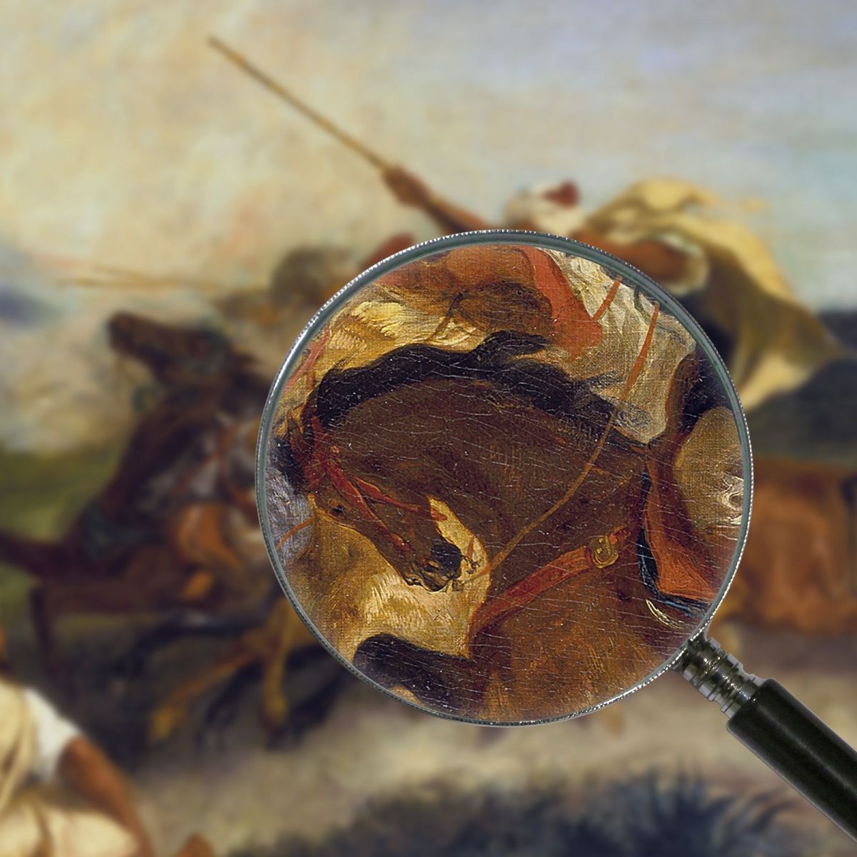 Arab Fantasy Eugène Delacroix edx38 canvas print