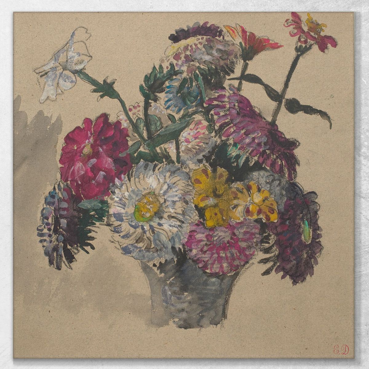 Flowers Eugène Delacroix edx41 canvas print 