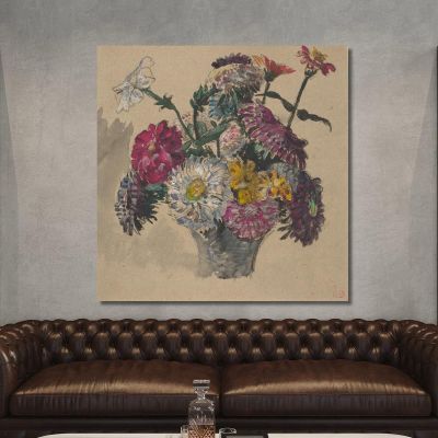 Flowers Eugène Delacroix edx41 canvas print 