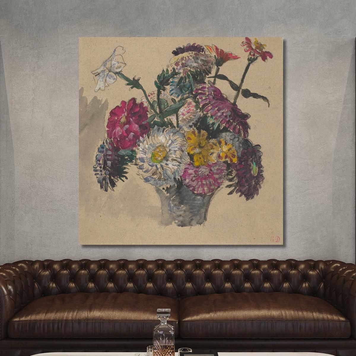 Flowers Eugène Delacroix edx41 canvas print 