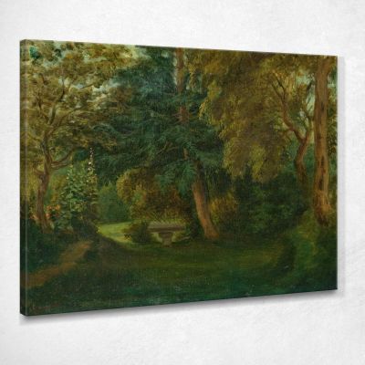 George Sand S Garden At Nohant Eugène Delacroix edx42 canvas print 