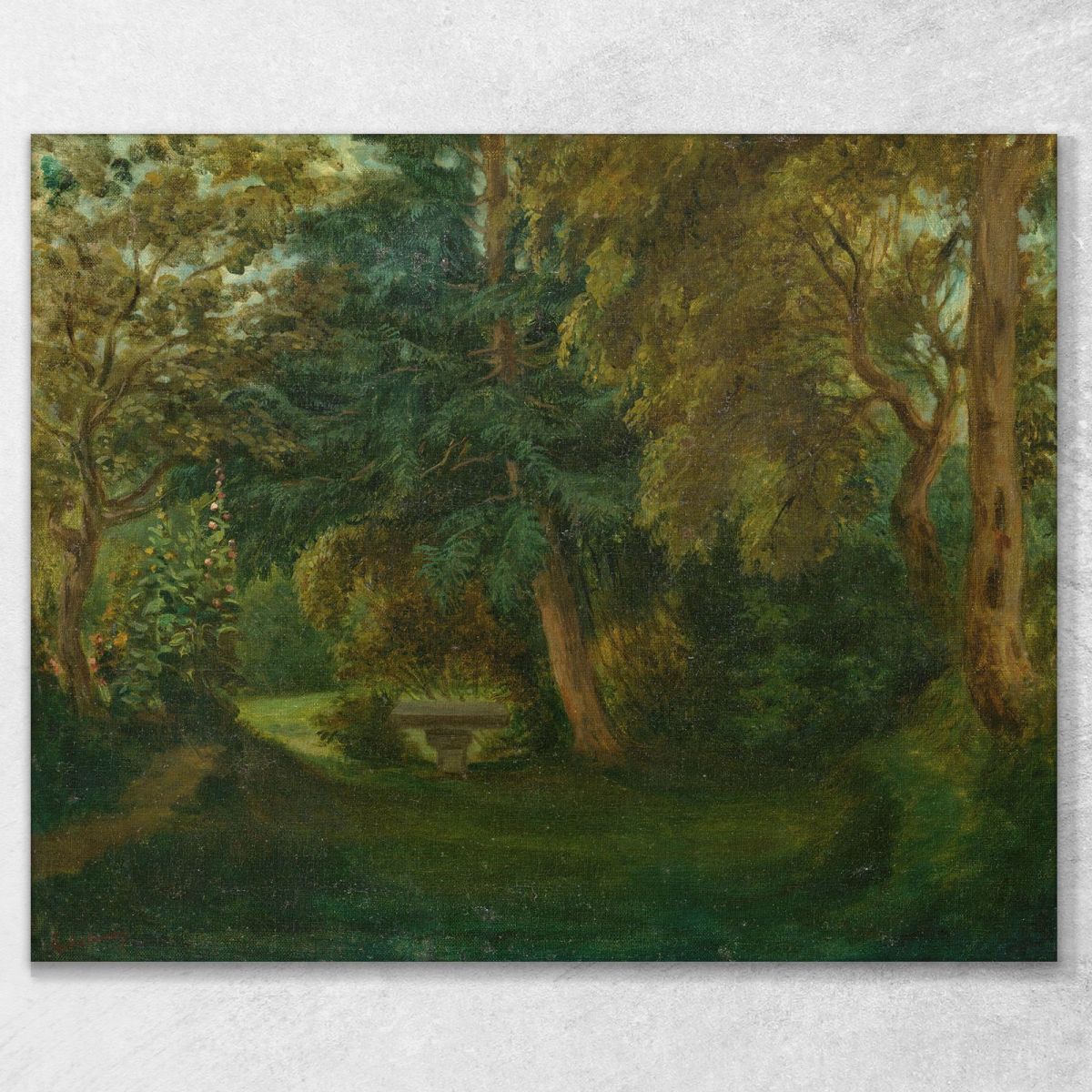 George Sand S Garden At Nohant Eugène Delacroix edx42 canvas print 