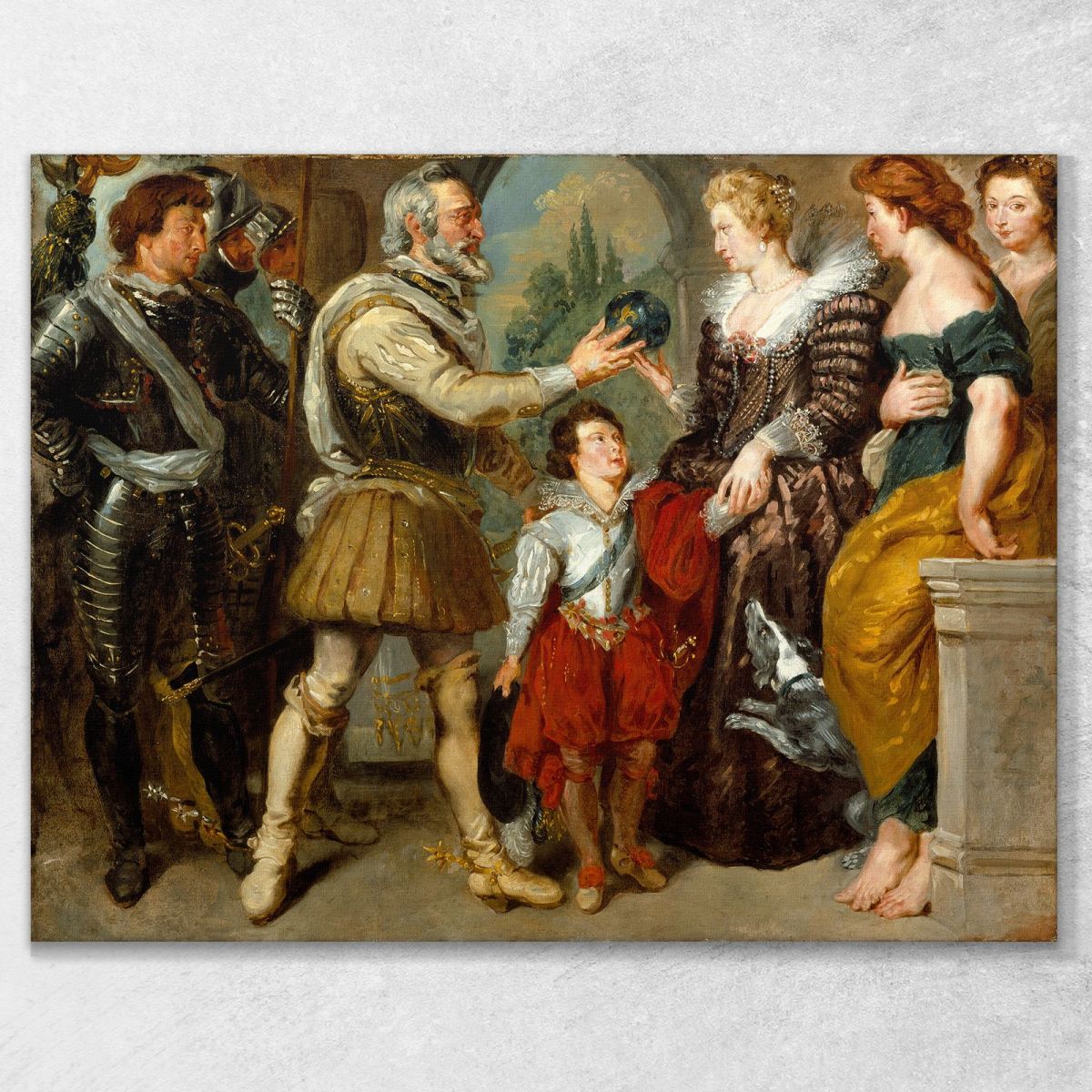Henri Iv Conferring The Regency Upon Marie De Medici Eugène Delacroix edx52 canvas print 
