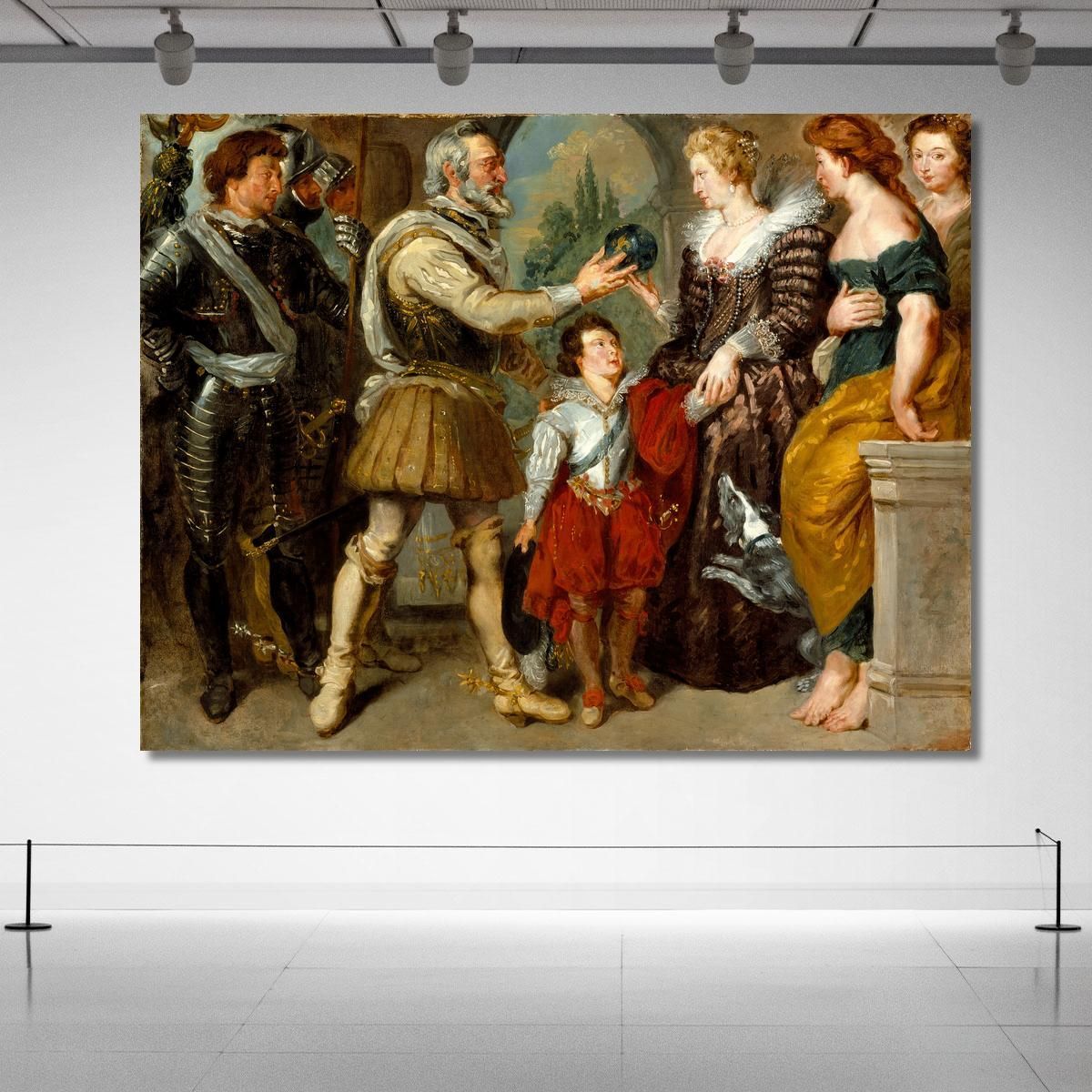 Henri Iv Conferring The Regency Upon Marie De Medici Eugène Delacroix edx52 canvas print 