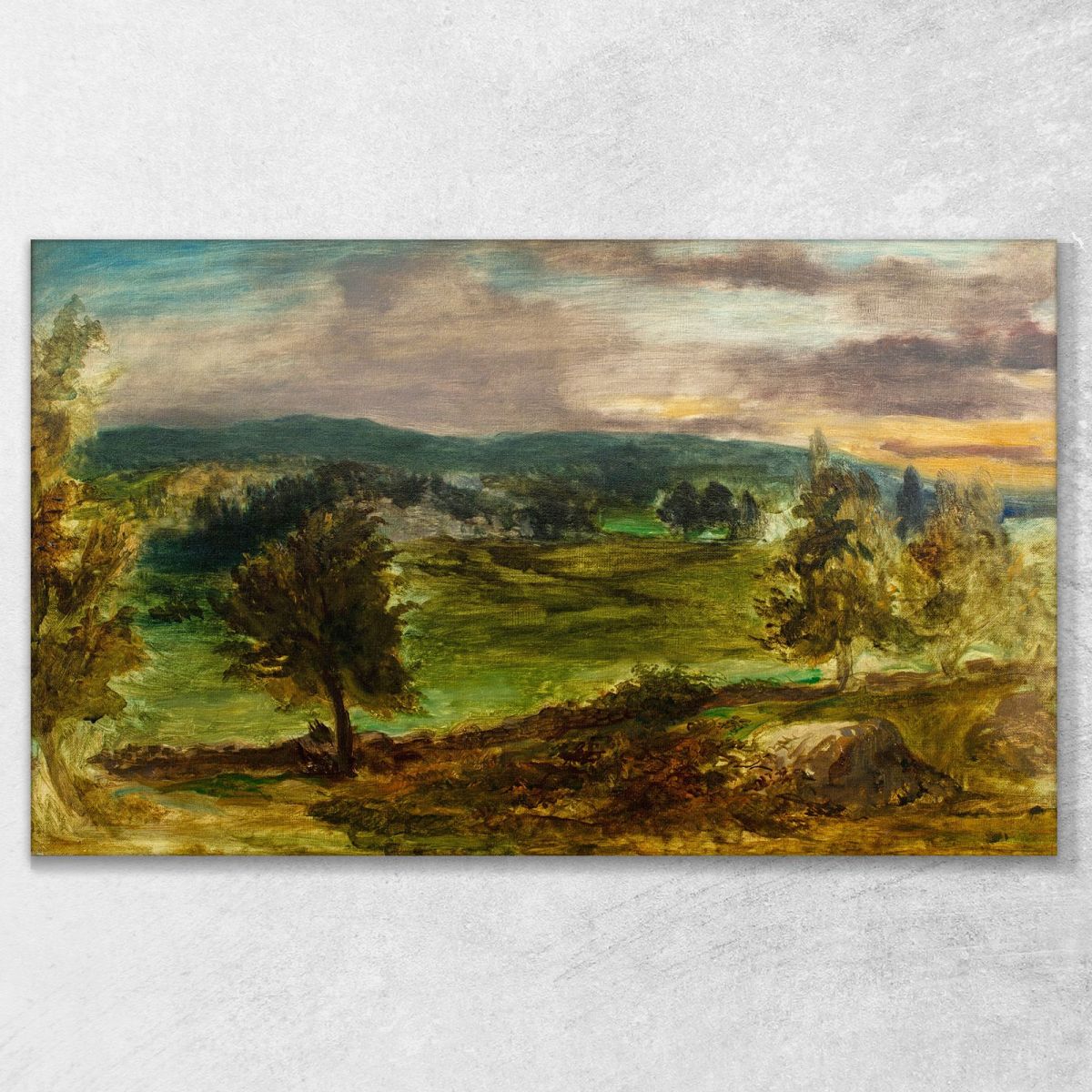 Landscape At Champrosay Eugène Delacroix edx64 canvas print 