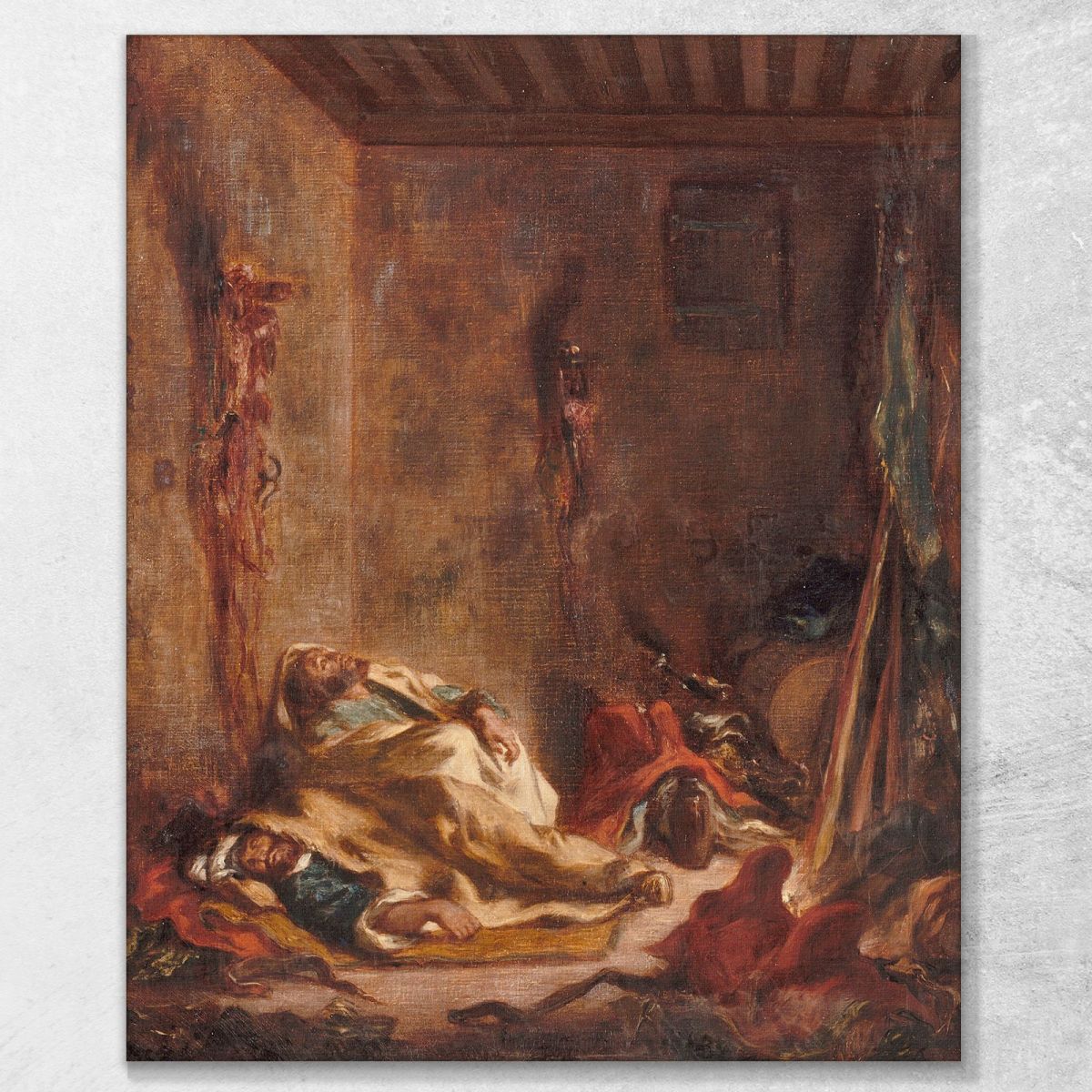 The Guardhouse In Meknes Eugène Delacroix edx68 canvas print 
