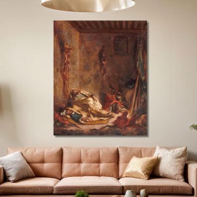 The Guardhouse In Meknes Eugène Delacroix edx68 canvas print 