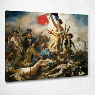 Liberty Leading The People Eugène Delacroix edx70 canvas print 