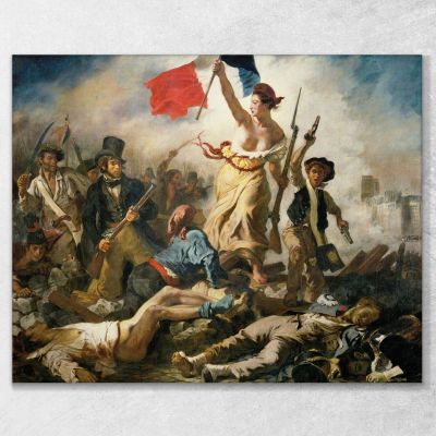 Liberty Leading The People Eugène Delacroix edx70 canvas print 