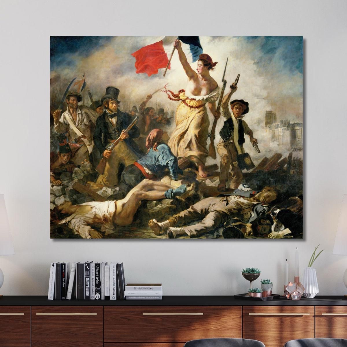 Liberty Leading The People Eugène Delacroix edx70 canvas print 
