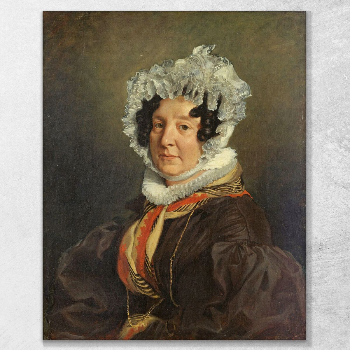 Madame Henri François Riesener Félicité Longrois Eugène Delacroix edx75 canvas print 