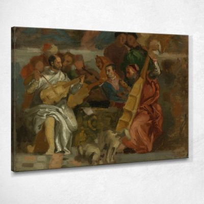 Musicians Eugène Delacroix edx82 canvas print 