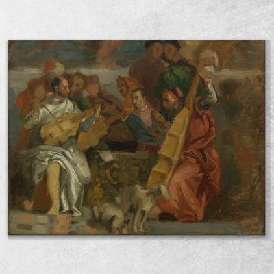 Musicians Eugène Delacroix edx82 canvas print 
