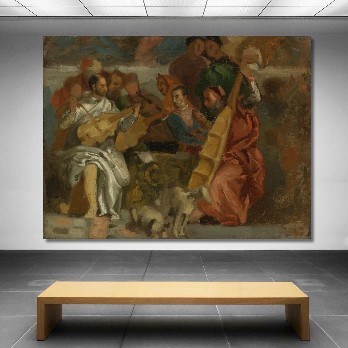 Musicians Eugène Delacroix edx82 canvas print 