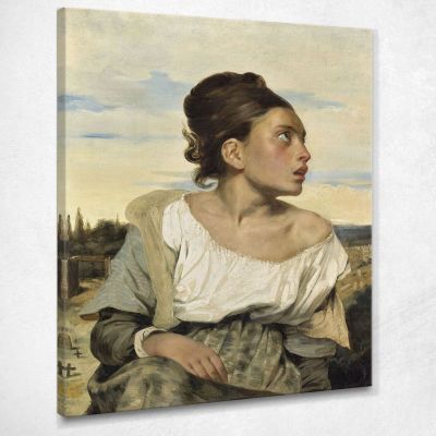 Orphan Girl At The Cemetery Eugène Delacroix edx85 canvas print 