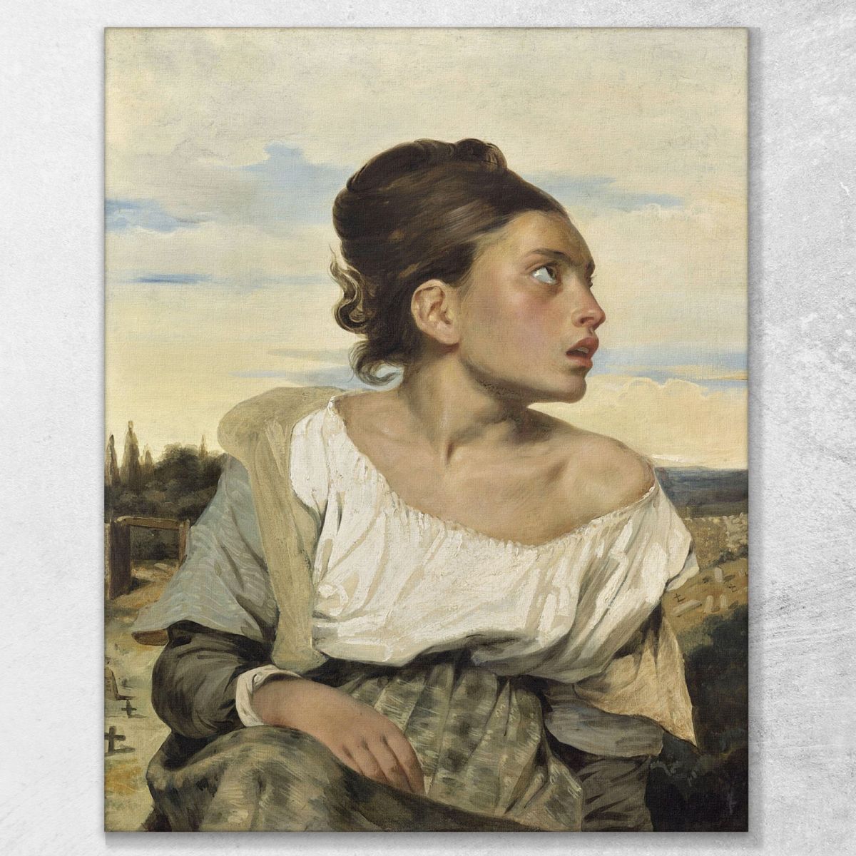 Orphan Girl At The Cemetery Eugène Delacroix edx85 canvas print 