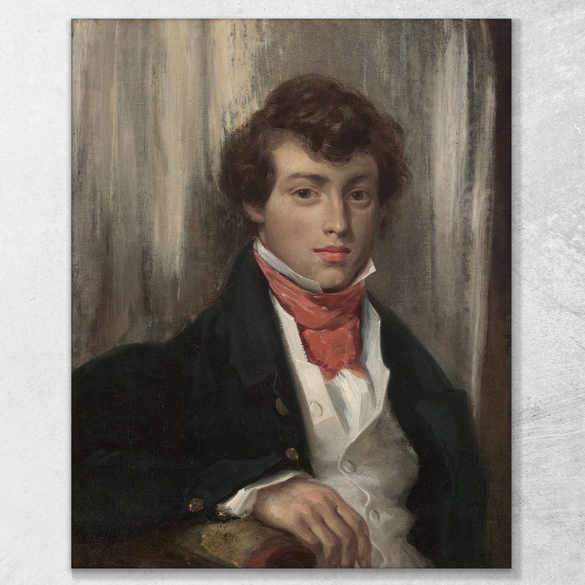 Portrait Of Charles De Verninac Eugène Delacroix edx90 canvas print 