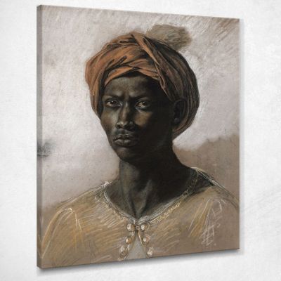 Portrait Of A Turk In A Turban Eugène Delacroix edx93 canvas print 