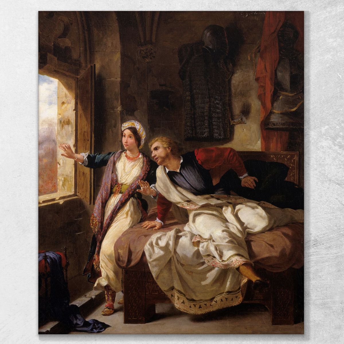 Rebecca And The Wounded Ivanhoe Eugène Delacroix edx98 canvas print 