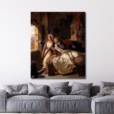 Rebecca And The Wounded Ivanhoe Eugène Delacroix edx98 canvas print 