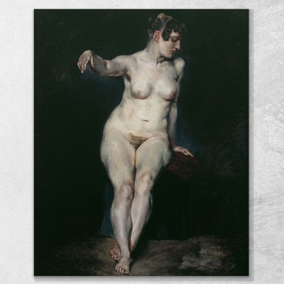 Seated Nude Mademoiselle Rose Eugène Delacroix edx105 canvas print 