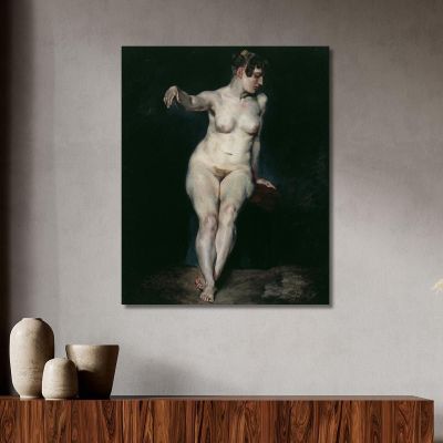 Seated Nude Mademoiselle Rose Eugène Delacroix edx105 canvas print 