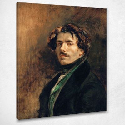 Self-Portrait With Green Vest Eugène Delacroix edx106 canvas print 