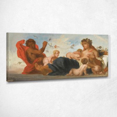 Study For L Agriculture Eugène Delacroix edx116 canvas print 