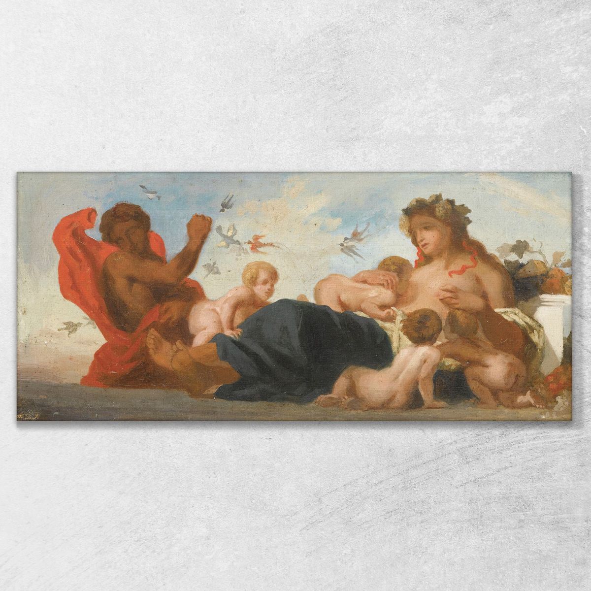 Study For L Agriculture Eugène Delacroix edx116 canvas print 