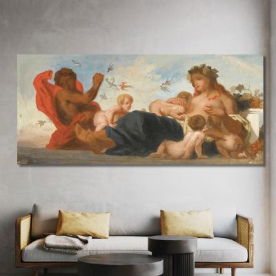 Study For L Agriculture Eugène Delacroix edx116 canvas print 