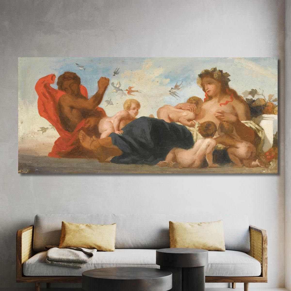 Study For L Agriculture Eugène Delacroix edx116 canvas print 