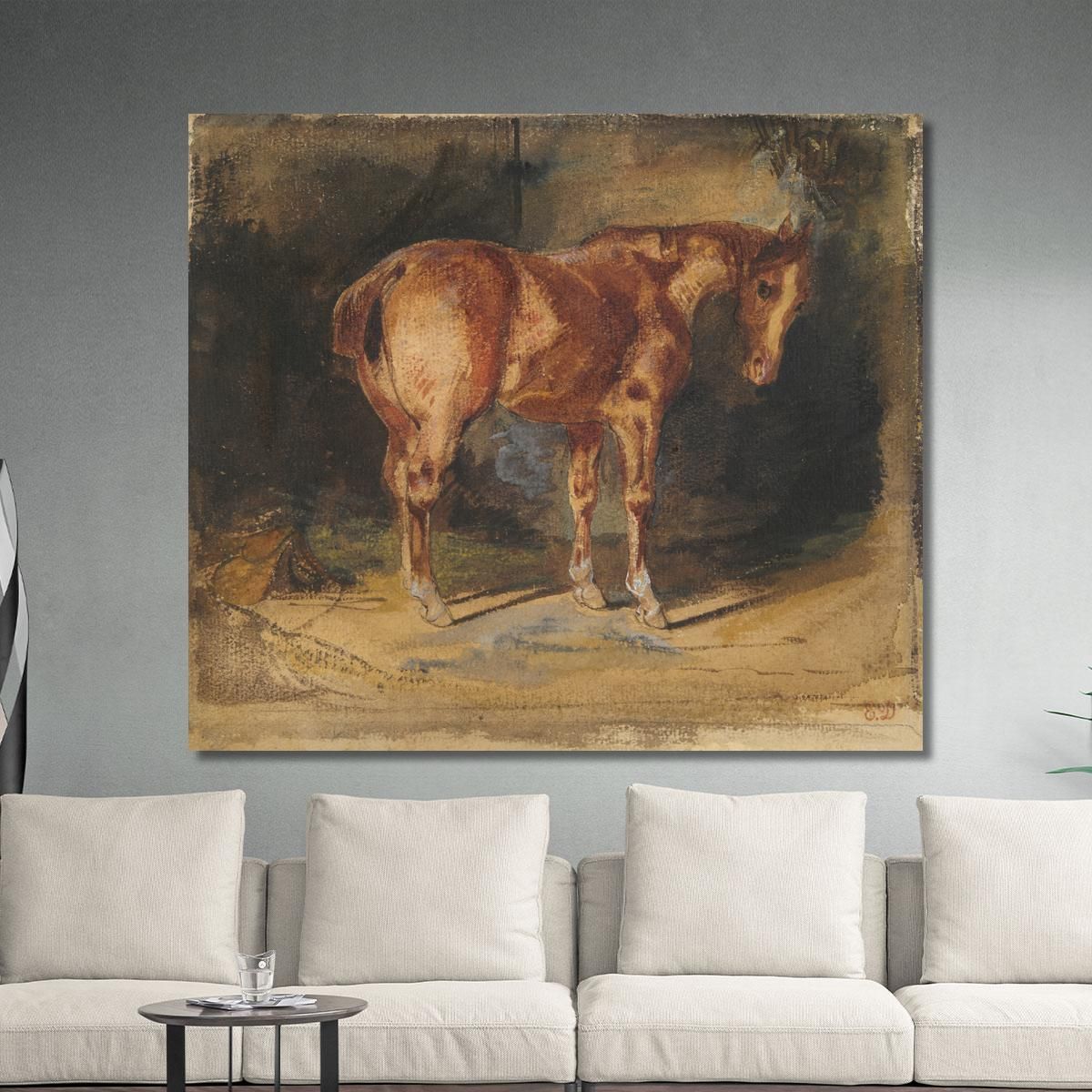 Study Of A Horse 2 Eugène Delacroix edx119 canvas print 