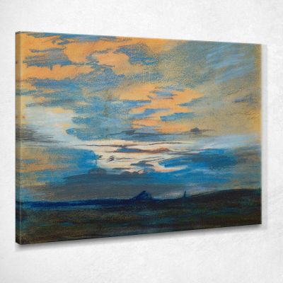 Sunset 2 Eugène Delacroix edx120 canvas print 
