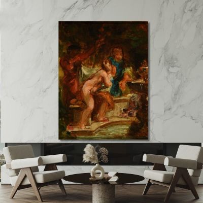 Suzanne And The Old Men Eugène Delacroix edx122 canvas print 